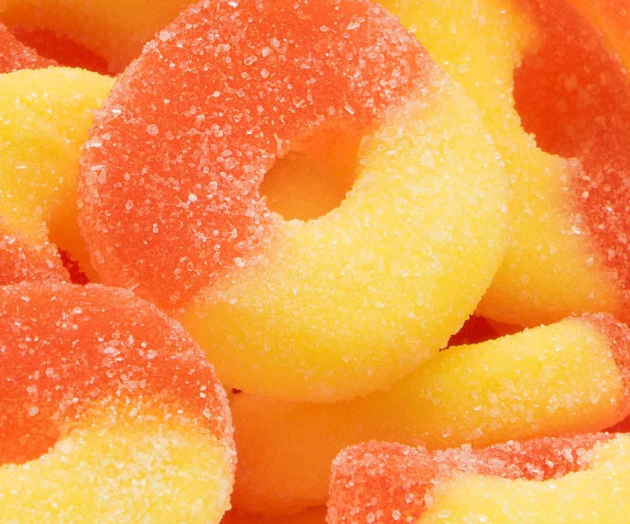 Gummy Peach Rings - J-Mo's Sweets & More